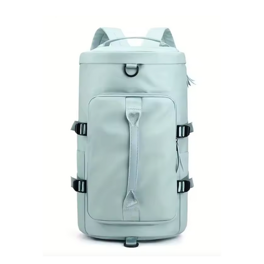 Sky Blue Duffel Backpack